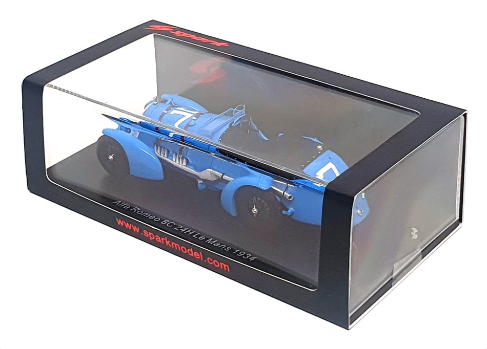Spark 1/43 Scale S3888 - Alfa Romeo 8C 24H Le Mans 1934 #77 Sommer/Felix