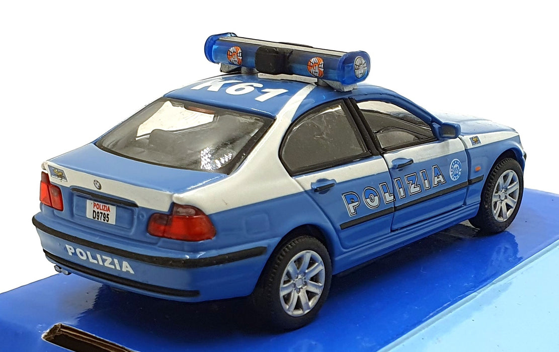 Cararama 1/43 Scale 210226A - BMW Polizia K61 Police Car - Blue