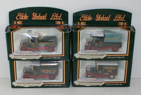 CORGI MOTORING MEMORIES 1/43 SCALE - EDDIE STOBART SET OF 4 VEHICLES - 61203