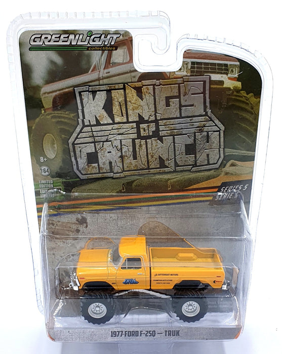 Greenlight 1/64 Scale 49050-B - 1977 Ford F-250 Truk - Yellow
