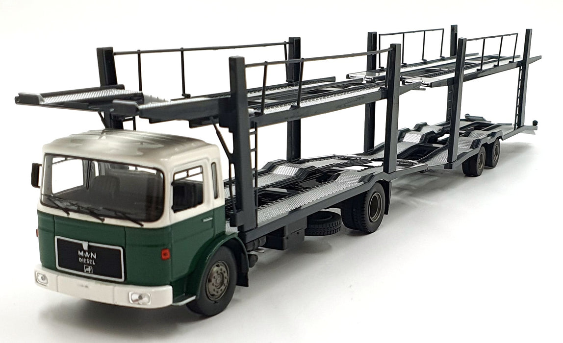 Ixo Models 1/43 Scale TTR027 - MAN Car Transporter with Trailer 1970 Green/Black