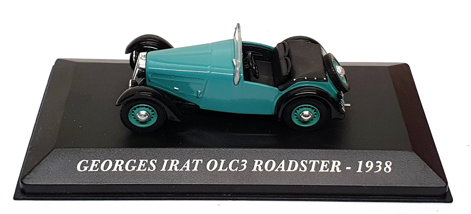 Altaya 1/43 Scale GI560 - 1938 Georges Irat OLG3 Roadster - Turquoise