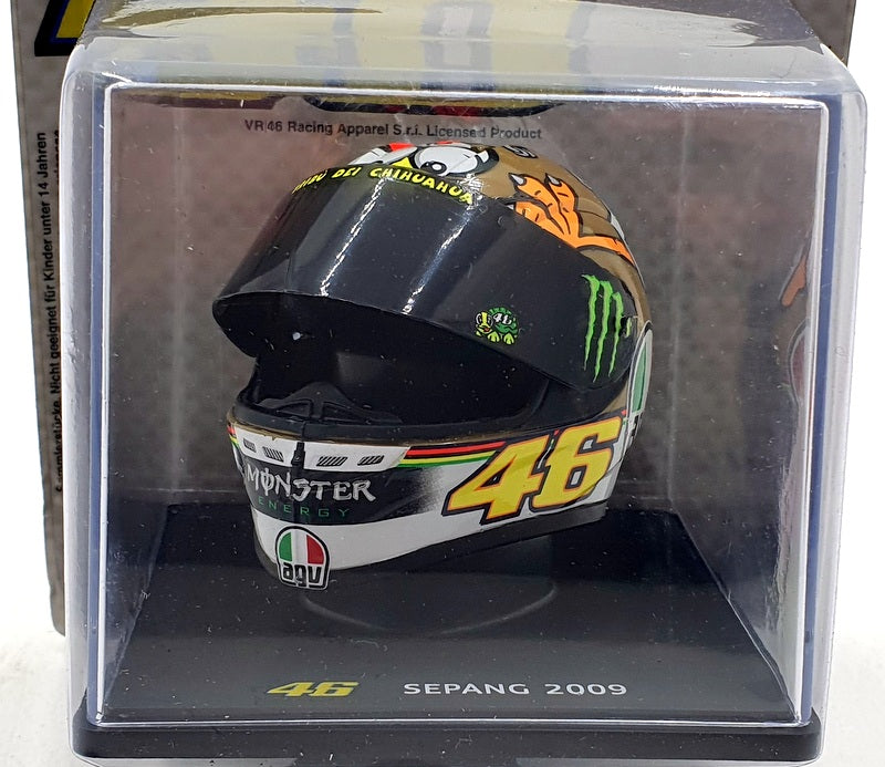 Altaya 1/5 Scale MT9ALA0023 Helmet MotoGP Valentino Rossi Sepang 2009 #46 — R.M.Toys Ltd Altaya 1/5 Scale MT9ALA0023 Helmet MotoGP Valentino Rossi Sepang 2009 #46 — R.M.Toys Ltd