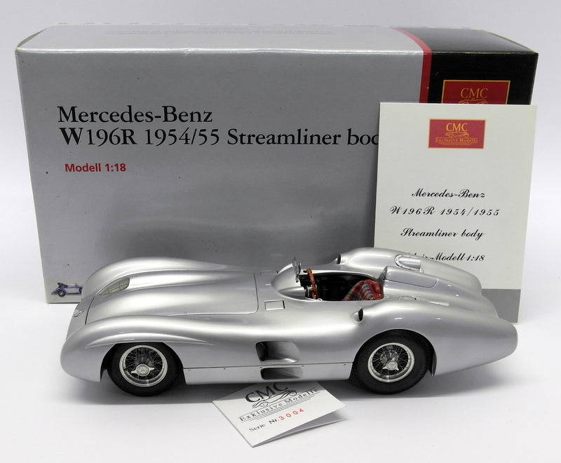 CMC 1/18 scale Diecast M-044 - Mercedes Benz W196R 1954/55 Streamliner body