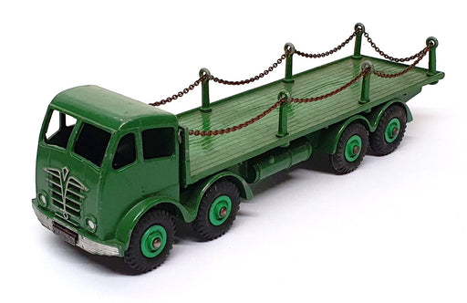 Dinky Toys Original Diecast 905 - Foden Flat Truck With Chains - Green