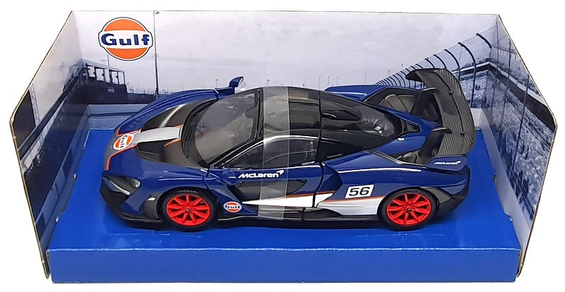 Motor Max 1/24 Scale 79668 - McLaren Senna (Gulf) Blue/Black/Silver