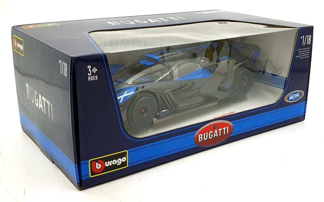 Burago 1/18 Scale Diecast 18-11047 - Bugatti Bolide - Blue/Black