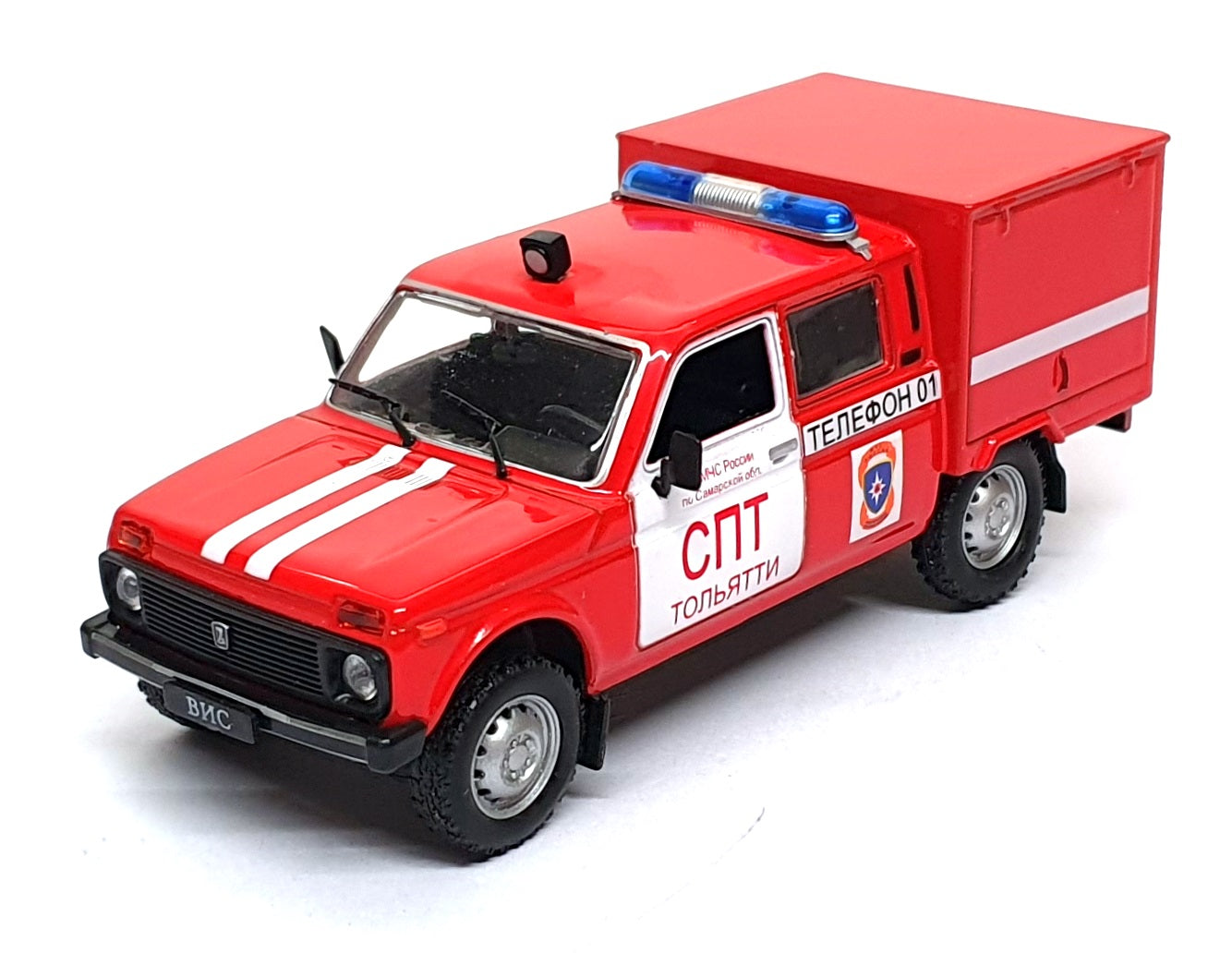 DeAgostini 1/43 Scale 7226Y - Russian VAZ VIS 294611 Emergency Truck - Red