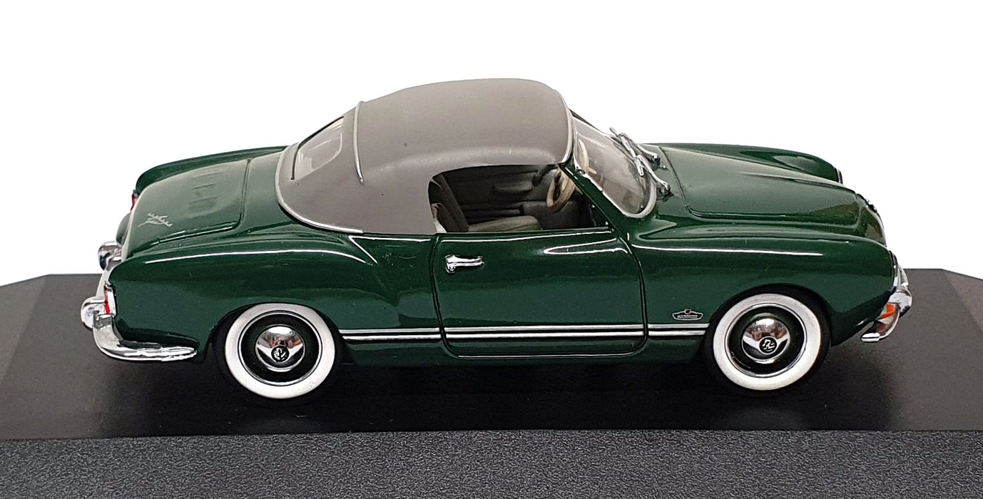 Minichamps 1/43 Scale 5060 - Karmann Ghia Cabriolet Soft Top - Green
