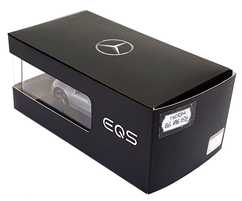 Herpa 1/43 Scale B6 696 0572 - EQS von Mercedes-EQ - Hightech Silver