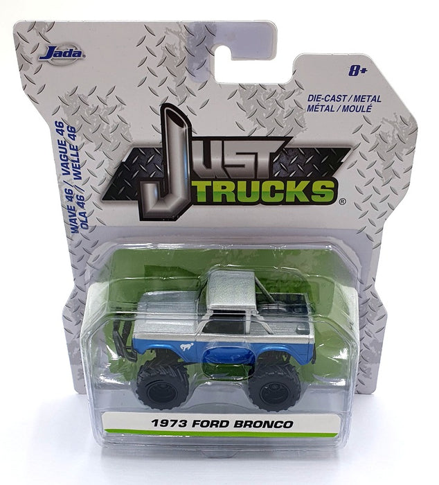 Jada Just Trucks 1/64 Scale 14020 - 1973 Ford Bronco - Blue/Silver