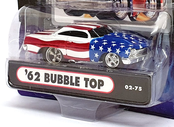 Muscle Machines 1/64 Scale 71161 02-75 1962 Chevrolet Bubble Top Stars & Stripes