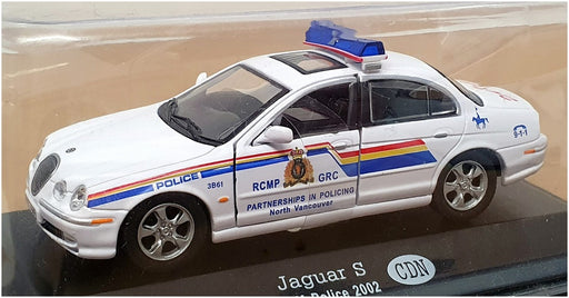 Altaya 1/43 Scale 2624 - 2002 Jaguar S RCM Police N. Vancouver - White