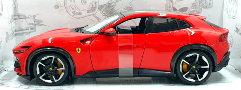 Burago 1/24 Scale Diecast 18-26030 - Ferrari Purosangue - Red