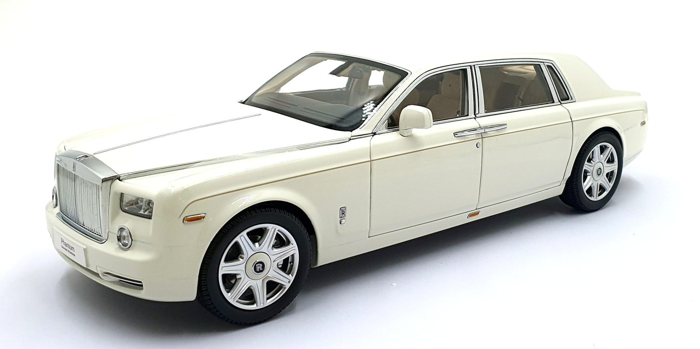 Kyosho 1/18 Scale Diecast 08841EW2 - Rolls Royce Phantom Extended English White