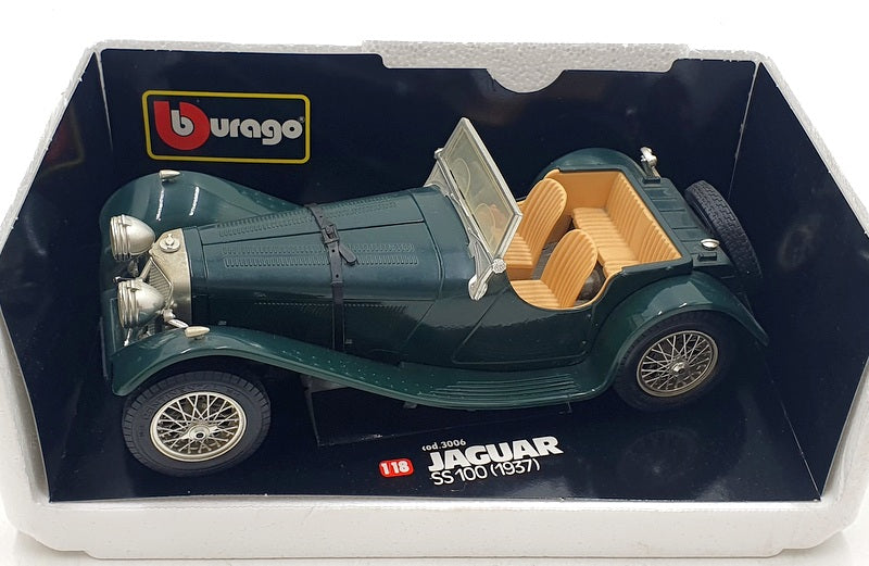 Voiture Burago 1/18 dans sa boite Jaguar SS 100 de 1937 cod : 3006 Voiture Burago 1/18 dans sa boite Jaguar SS 100 de 1937 cod : 3006