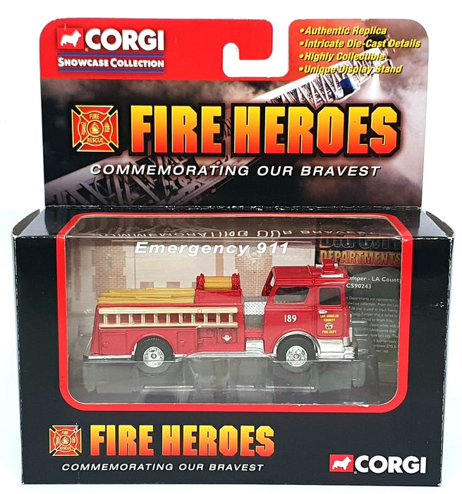 Corgi Diecast CS90243 - Mack CF Pumper Los Angeles Fire Dept. - Red