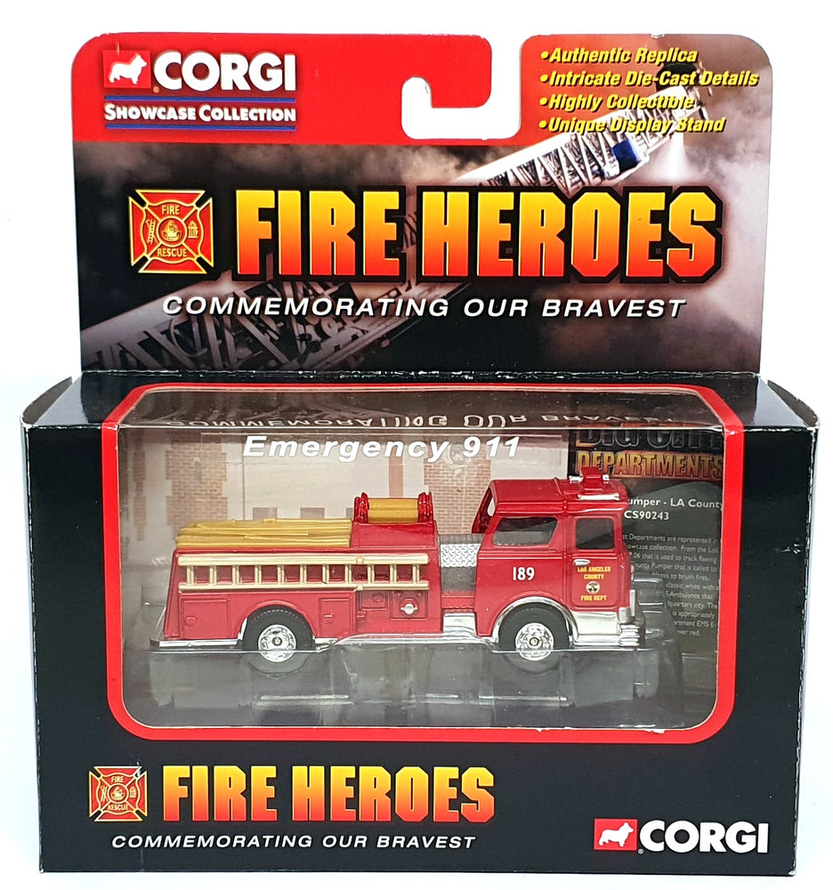 Corgi Diecast CS90243 - Mack CF Pumper Los Angeles Fire Dept. - Red