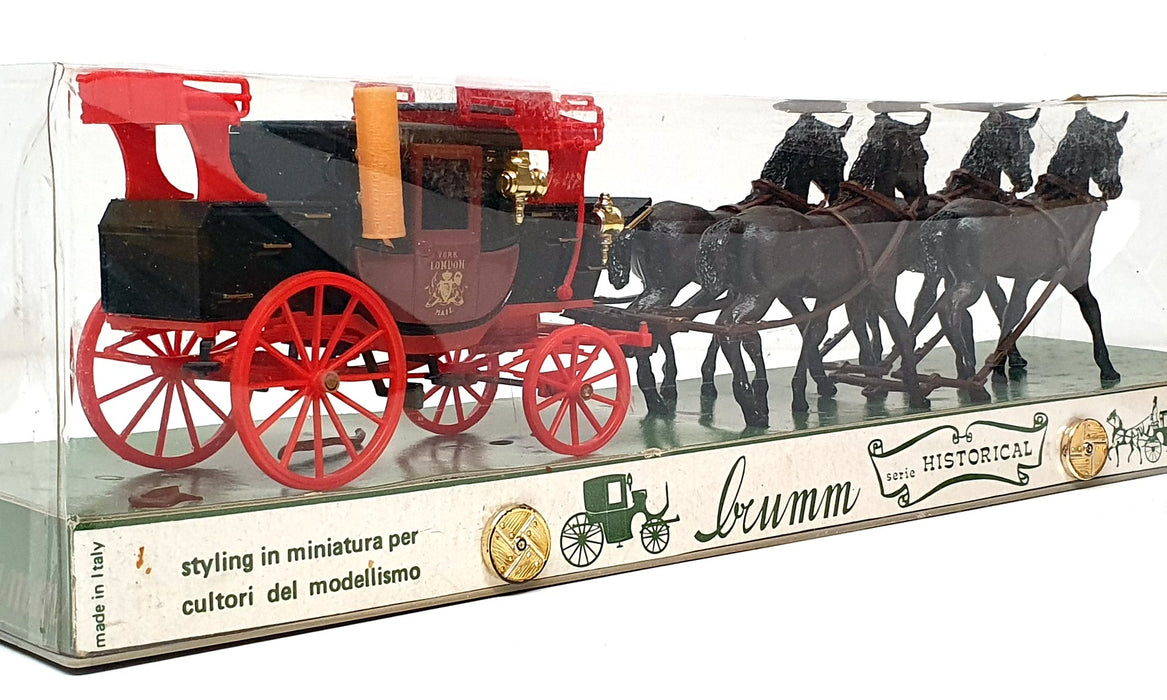 Brumm Historical 1/43 Scale 018 - Horse Drawn Royal Mail Coach 1827