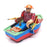 Fantastic & Co Appx 13cm Long Tin Plate 24815 - Wind-Up Rowing Boat