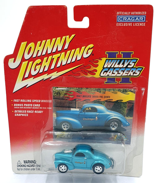 Johnny Lightning 1/64 Scale 365-01 Willy's Gassers 1941 Willy's Quinto Met. Blue