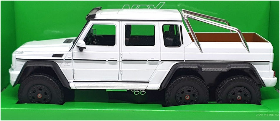 Welly NEX 1/24 Scale 24061W - Mercedes Benz G 63 AMG 6x6 - White