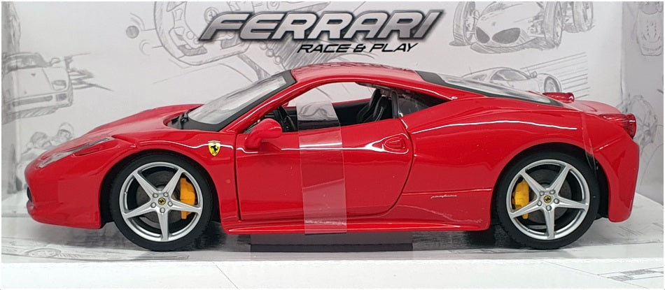 Burago 1/24 Scale Diecast 18-26003 - Ferrari 458 Italia - Red
