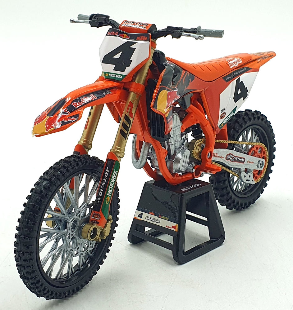 NewRay 1/12 Scale 58473 - KTM 450 SX-F #4 Motorbike - Sexton