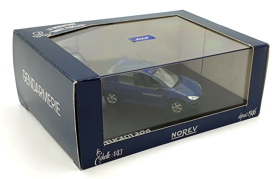 Norev 1/43 Scale 472609 - Peugeot 206 Gendarmerie Car - Blue