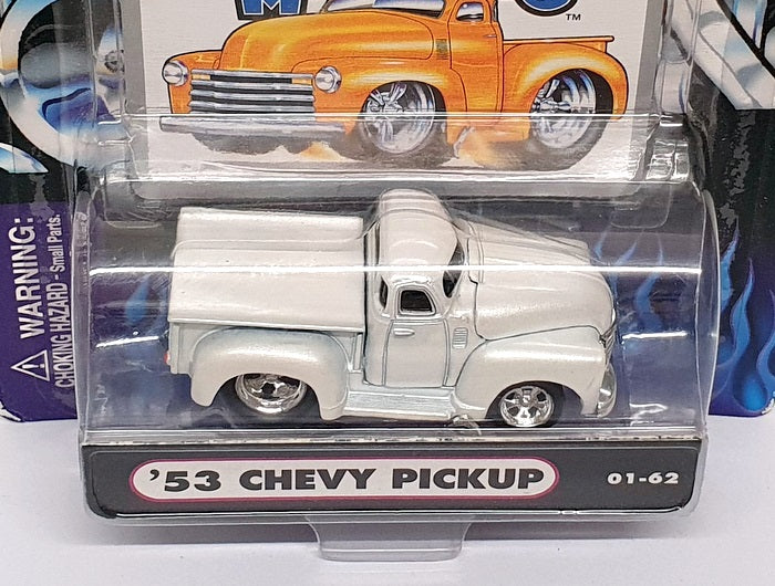 Muscle Machines 1/64 Scale 71151 01-62 - 1953 Chevy Pick-Up Truck - White
