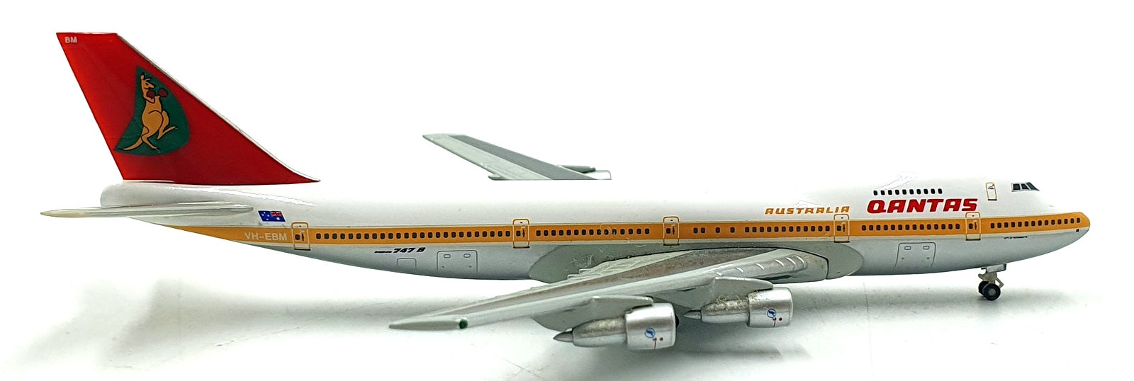 Herpa 1/500 Scale 514828 - Boeing 747-200 "Boxing Kangaroo" Qantas Aircraft
