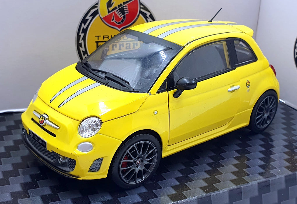 Motorama 1/24 Scale Diecast 497353 - Fiat Abarth 695 Tributo Ferrari - Yellow