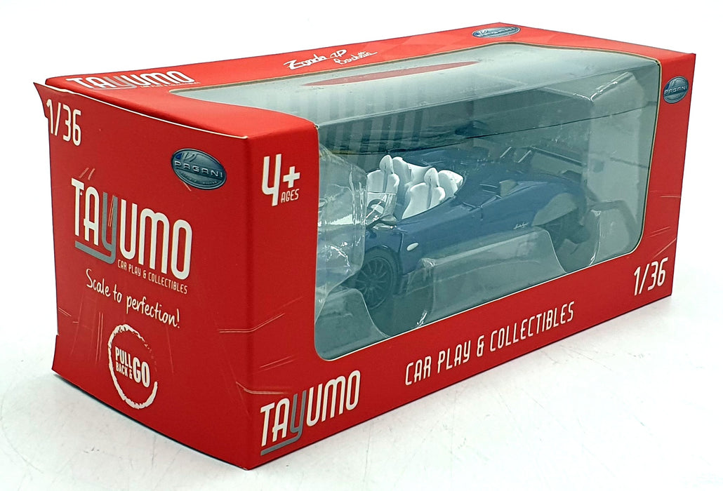 Tayumo 1/36 Scale Pull Back & Go 36120210 - Pagani Zonda HP Barchetta LHD - Blue