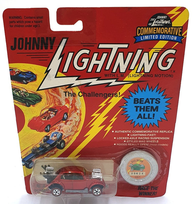 Johnny Lightning 1/64 Scale 100-150 - The Challengers VW Bug Bomb Met. Red