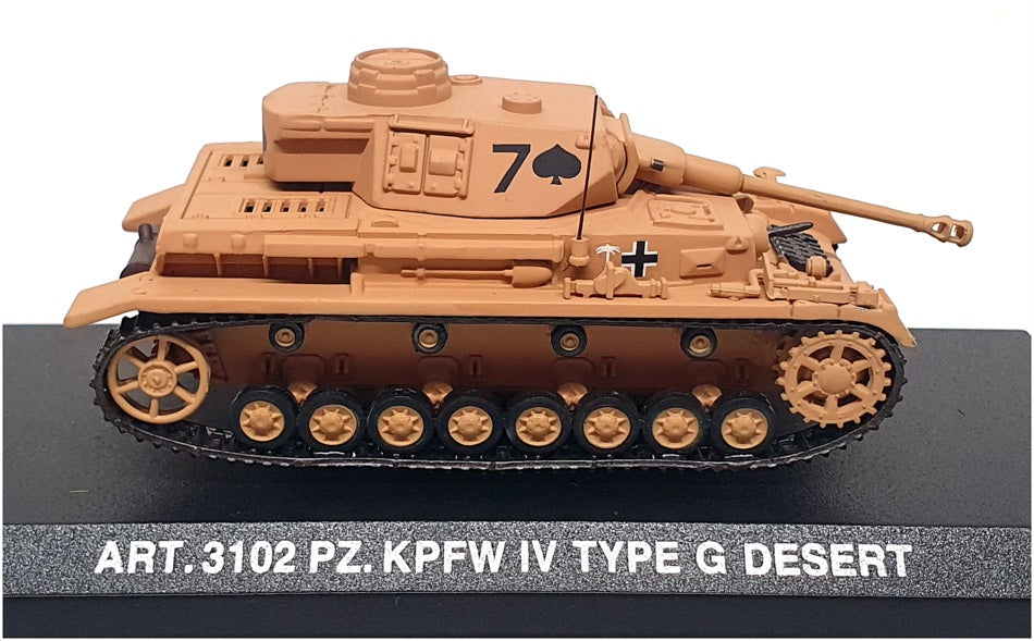 Armour 1/72 Scale ART3102 - Panzer PZ KPFW IV Type G Desert Tank