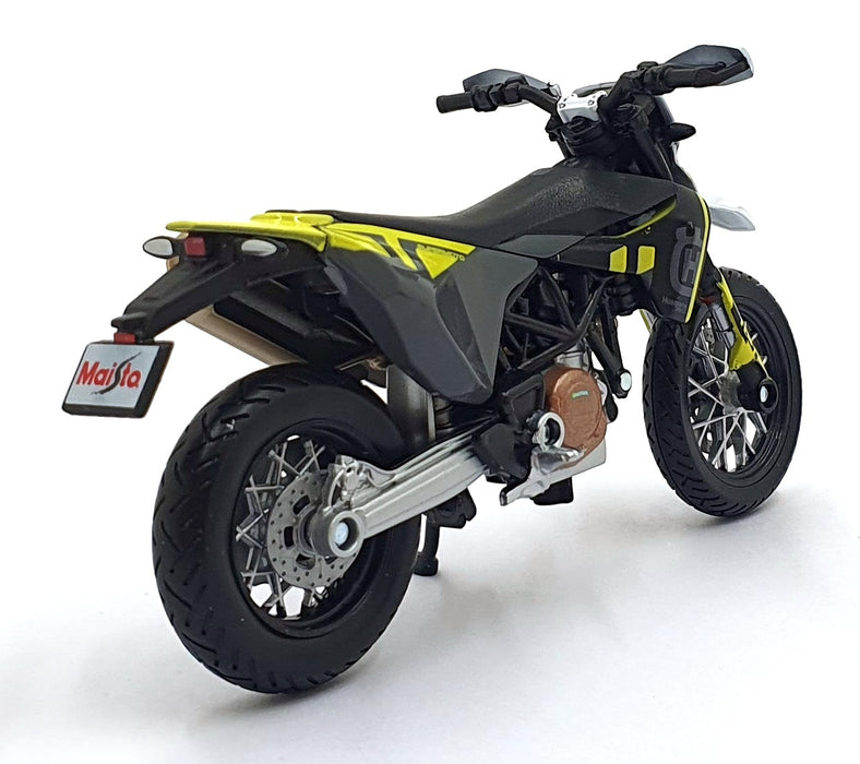 Maisto 1/18 Scale 23091 - Husqvarna Husky 701 Supermoto 2023 - Grey/Yellow