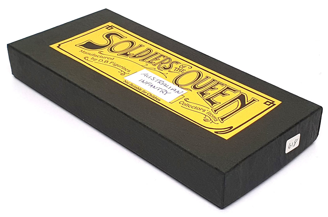 D.B. Figurines 60mm Tall Metal Soldiers 618 - Australian Infantry (5)