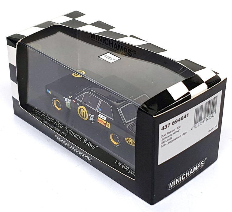 Minichamps 1/43 Scale 437 694641 - Opel Rekord #41 Tulln Langenlebarn 1969 Lauda