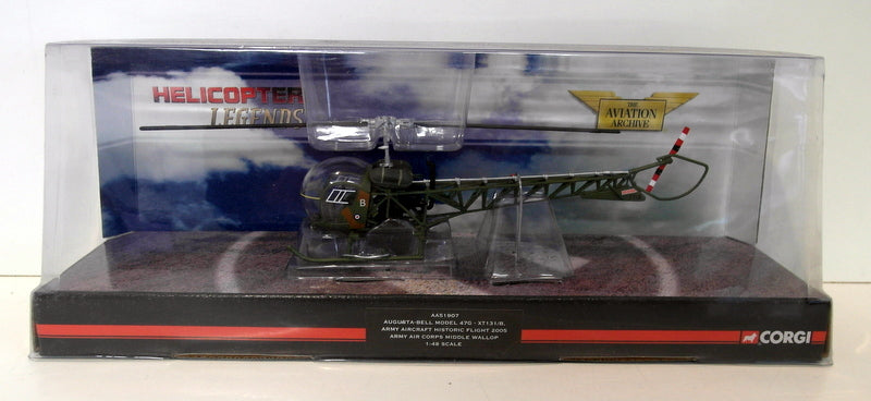 Corgi 1/48 AA51907 Augusta Bell model 47G XT131B Army Helicopter