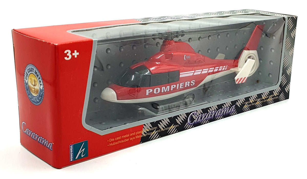 Cararama 1/43 Scale 001043D - Pompiers Helicopter - Red