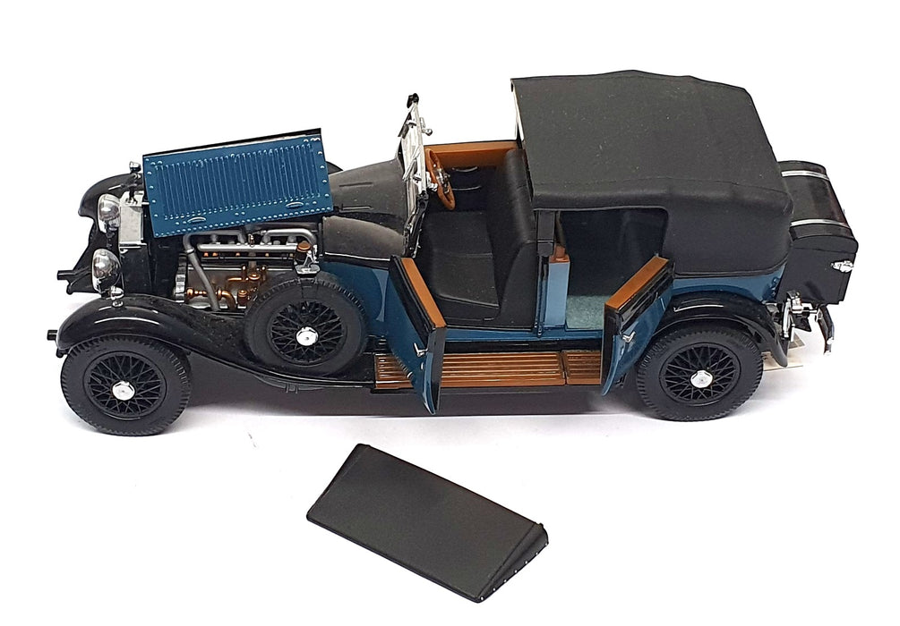 Franklin Mint 1/24 Scale 19626F - 1929 Rolls Royce Phantom I - Black/Blue