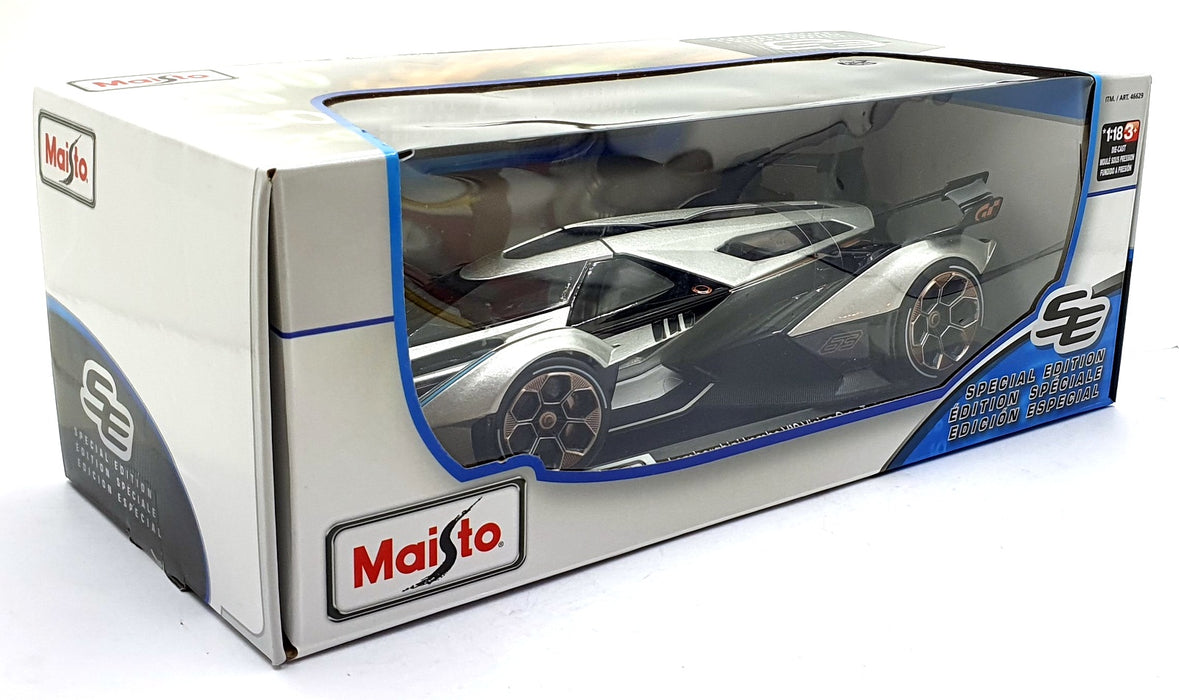 Maisto 1/18 Scale 46629 - Lamborghini Lambo V12 Vision Gran Tourismo - Silver