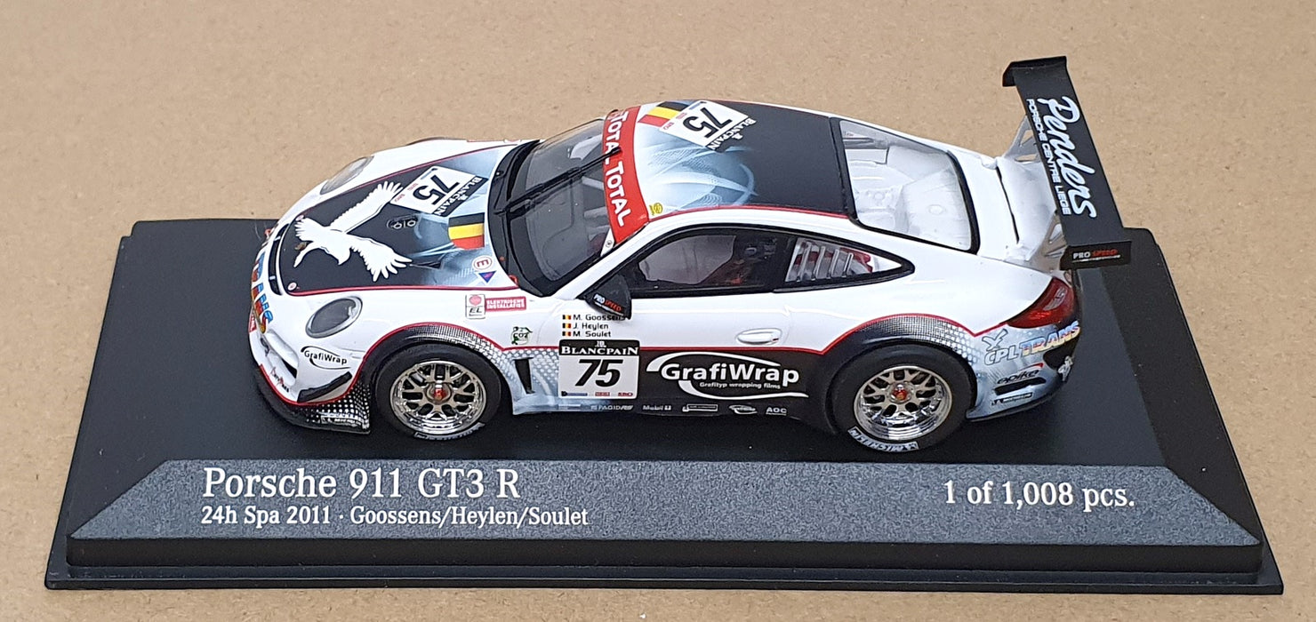 Minichamps 1/43 Scale 400 118957 - Porsche 911 GTR #75 24H Spa 2011