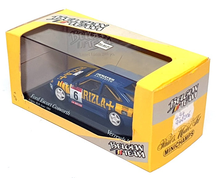 Minichamps 1/43 Scale 434 948206 Ford Escort Cosworth #6 Belgian Rally Inter '94