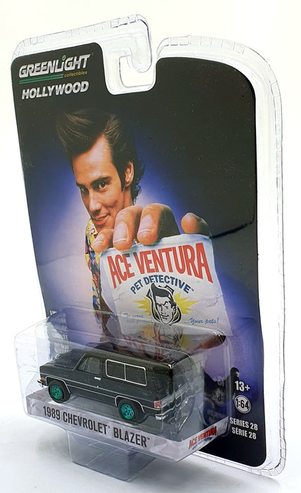 Greenlight 1/64 Scale 44880-E 1989 Chevrolet Blazer w/ Green Wheels Ace Ventura