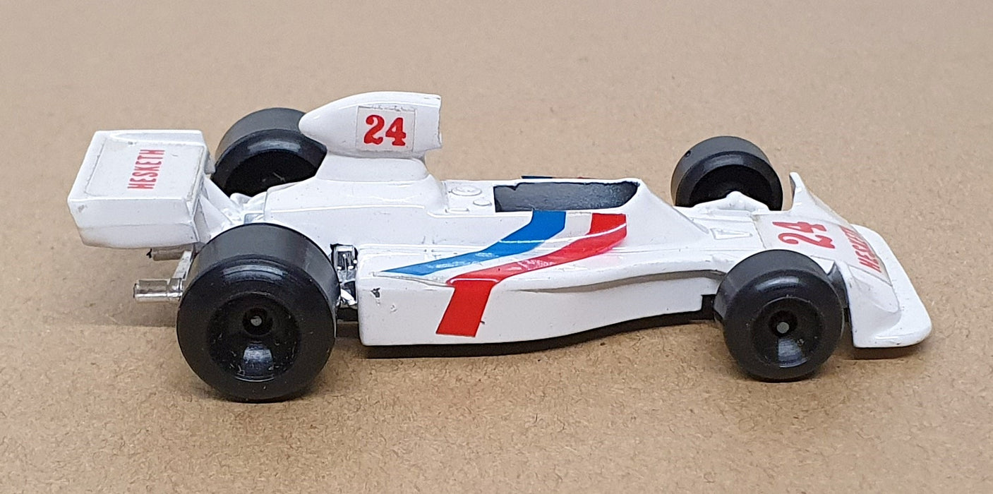 Polistil Appx 8cm Long Diecast RJ.8 - F1 Hesket 308 #24 - White/Blue/Red