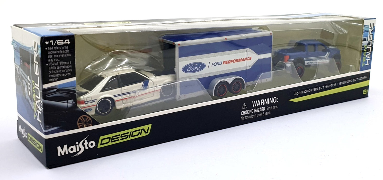 Maisto 1/64 Scale Diecast 11404 - 2021 Ford F150 SVT Raptor/1993 Ford SVT Cobra