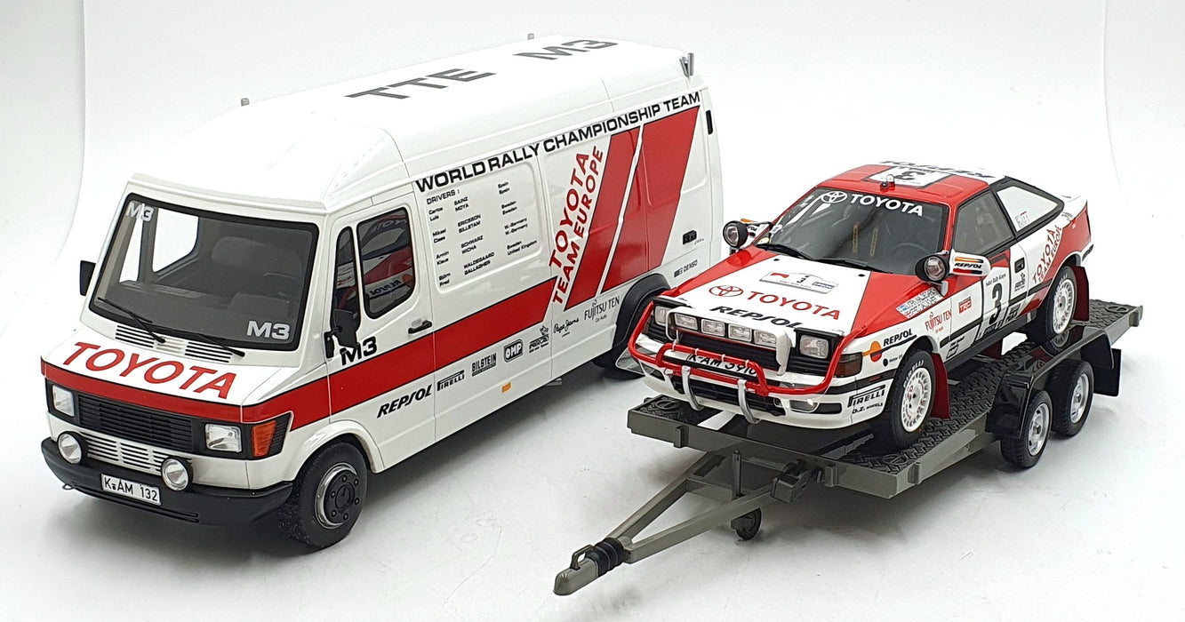 Otto 1/18 Scale OT480 Rally Pack Toyota WRC #3 Support and Trailer