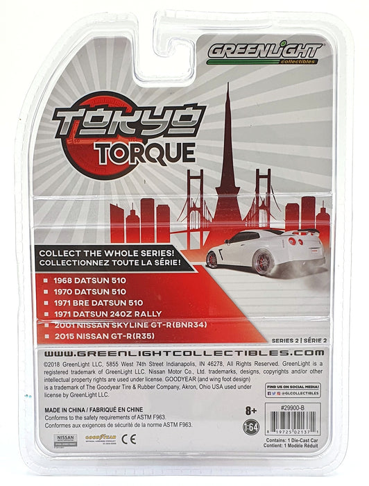 Greenlight 1/64 Scale 29900-B - 1970 Datsun 510 - Silver