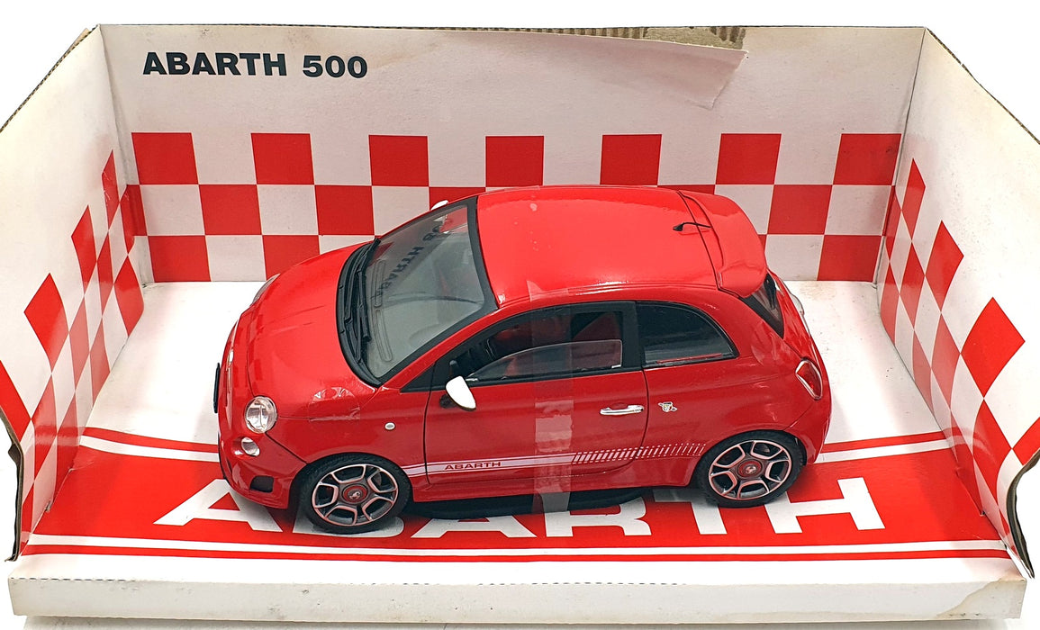 Mondo Motors 1/18 Scale Diecast 500871 - Fiat 500 Abarth - Red